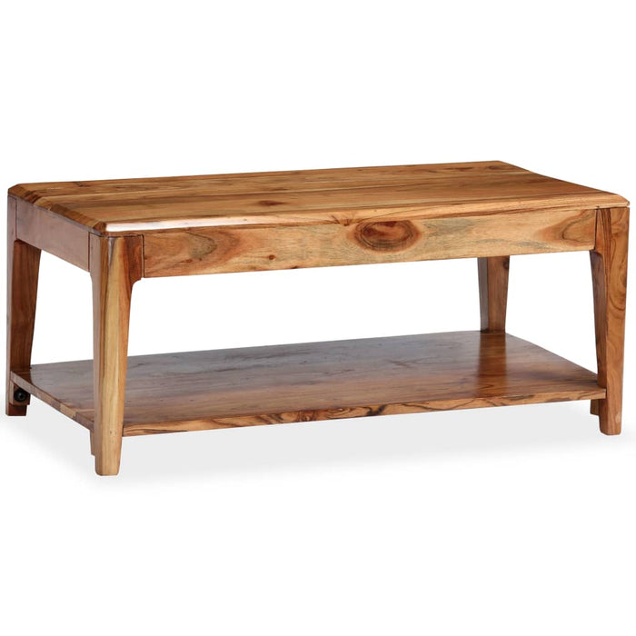 Couchtisch Massivholz 88 x 50 x 38 cm