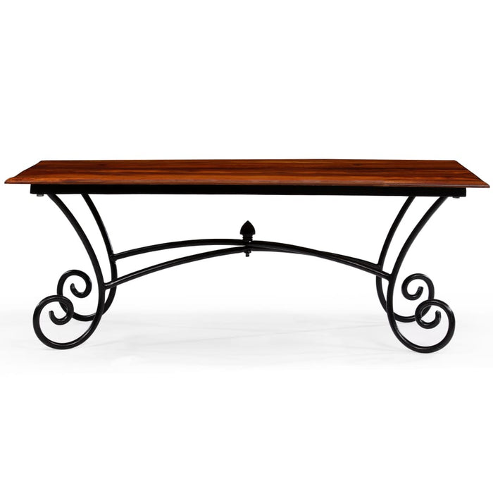 Couchtisch Gewellte Beine Massivholz 110 x 60 x 39 cm