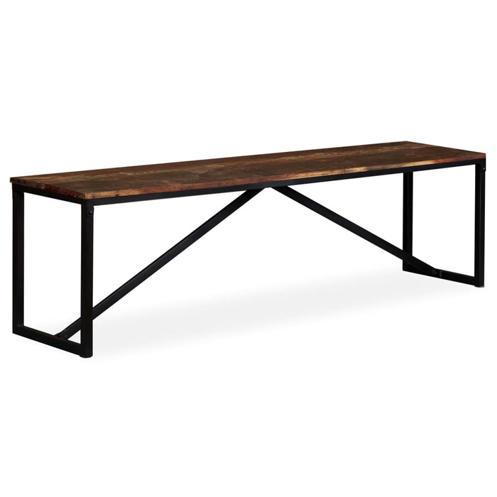 Bench old wood solid 160x35x45 cm