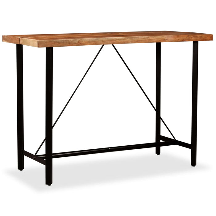 Bar table solid acacia wood 150 x 70 x 107 cm