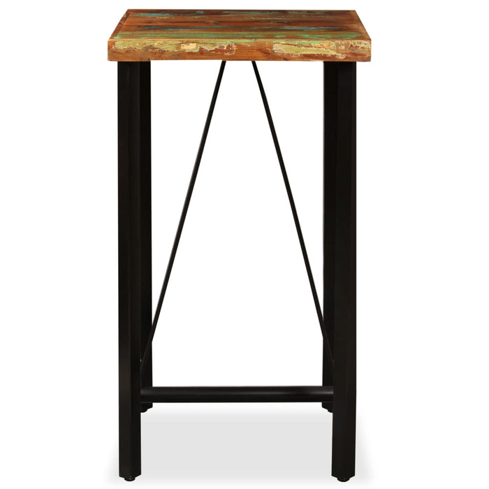 Bar table reclaimed solid wood 60x60x107 cm