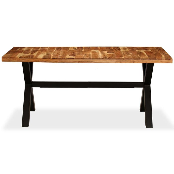 Dining table made of solid acacia and mango wood 180 x 90 x 76 cm