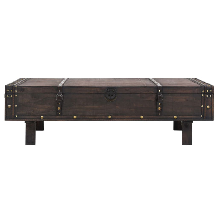 Coffee table solid wood vintage style 120 x 55 x 35 cm