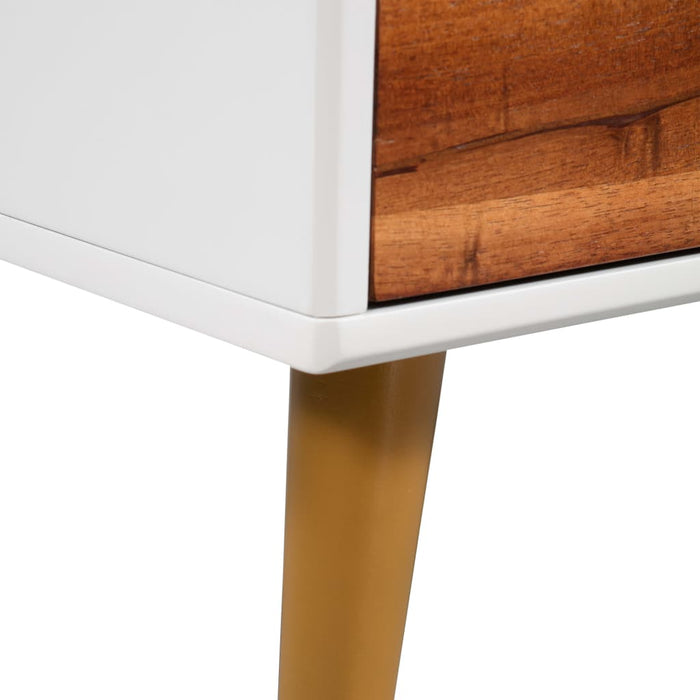 Coffee table solid acacia wood 90 x 50 x 40 cm