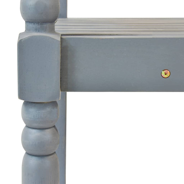 4-tlg. Garten-Lounge-Set Massivholz Akazie Grau und Weiß