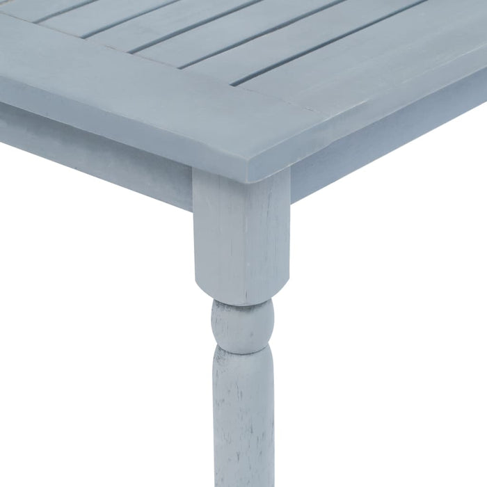 4-tlg. Garten-Lounge-Set Massivholz Akazie Grau und Weiß