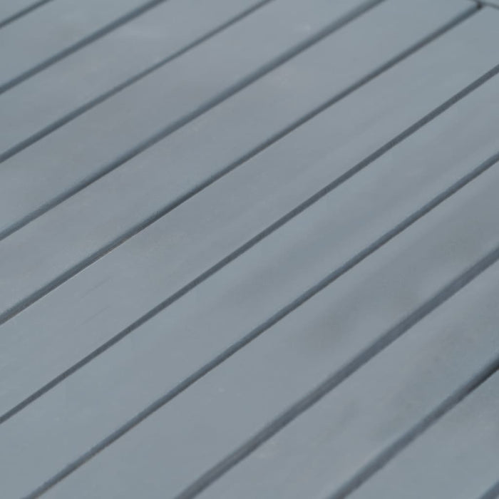 4-tlg. Garten-Lounge-Set Massivholz Akazie Grau und Weiß