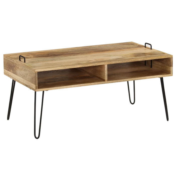 Coffee table solid mango wood 100 x 60 x 45 cm