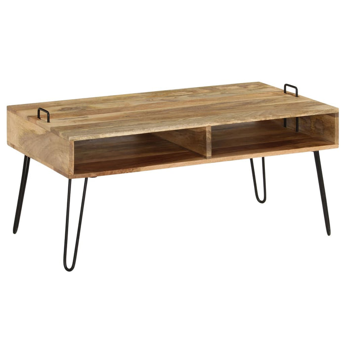 Coffee table solid mango wood 100 x 60 x 45 cm
