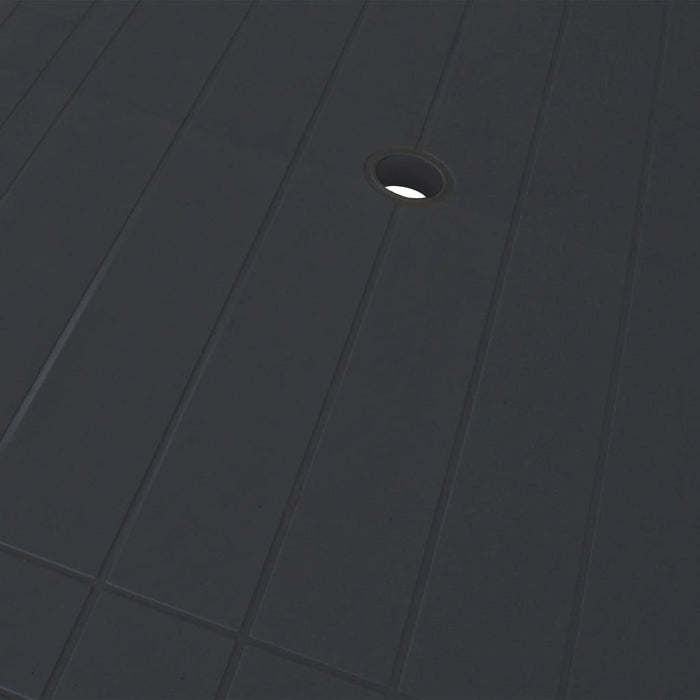 5-tlg. Garten-Essgruppe Kunststoff Anthrazit