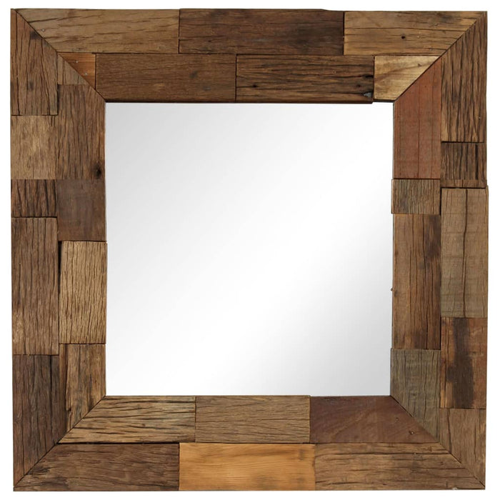 Mirror reclaimed wood 50×50 cm