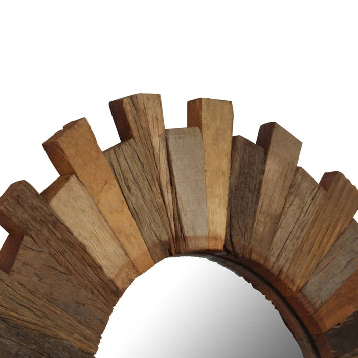 Wall mirror reclaimed wood 50 cm