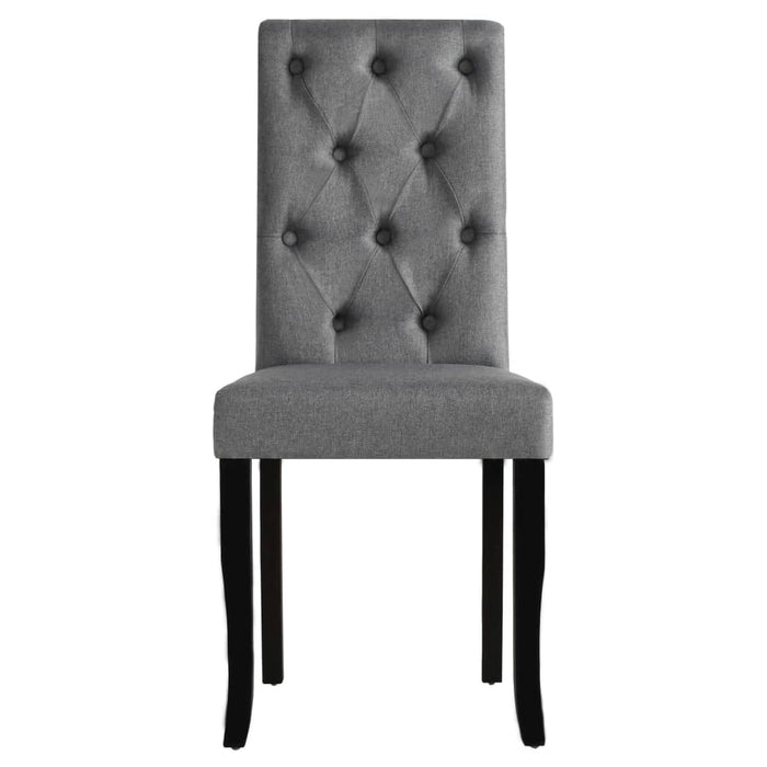 Dining room chairs 6 pcs. Dark gray fabric