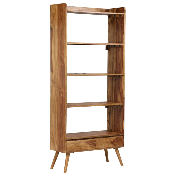 Bookcase solid wood 75 x 30 x 170 cm