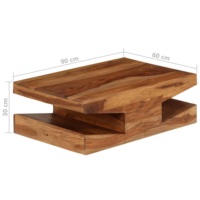 Coffee table solid wood 90 x 60 x 30 cm