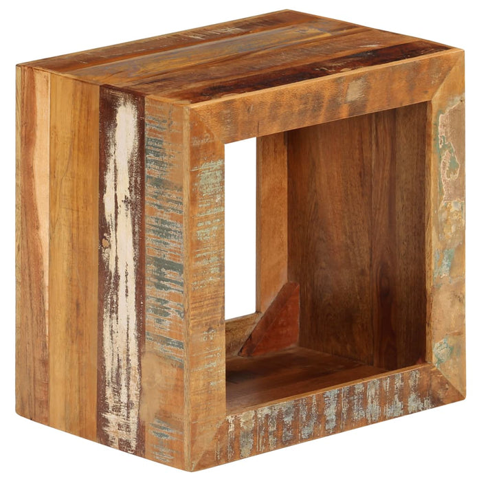 Stool 40x30x40 cm reclaimed solid wood
