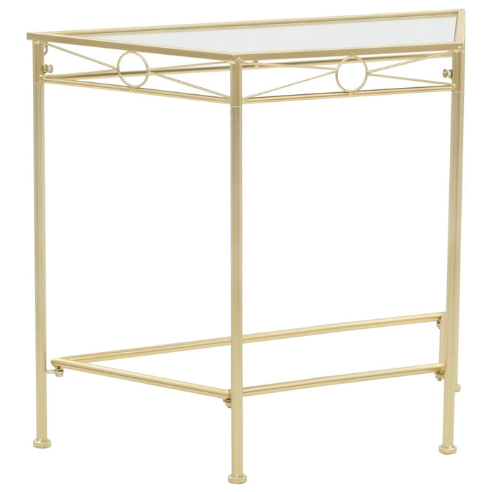 Beistelltisch Vintage-Stil Metall 87x34x73 cm Gold