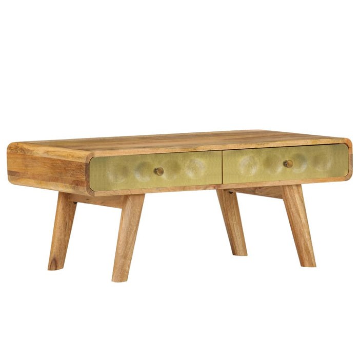 Couchtisch Mangoholz Massiv 90 x 50 x 40 cm