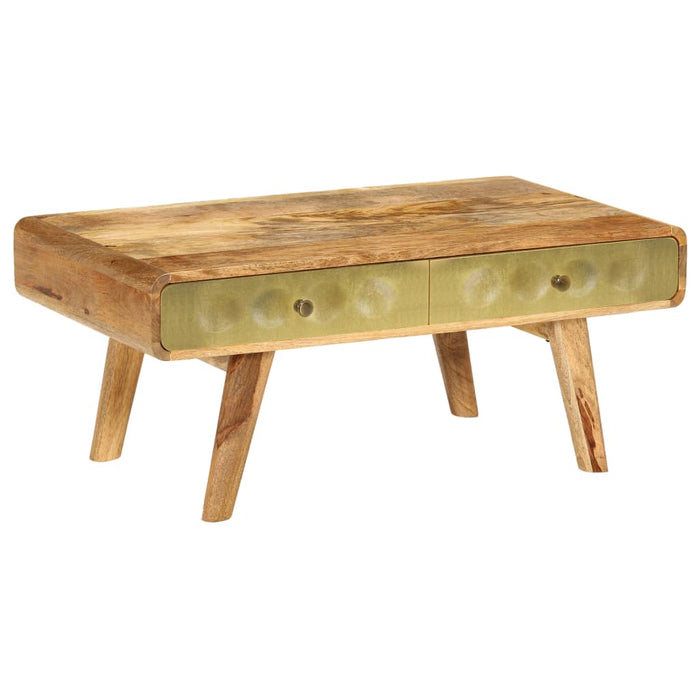 Couchtisch Mangoholz Massiv 90 x 50 x 40 cm