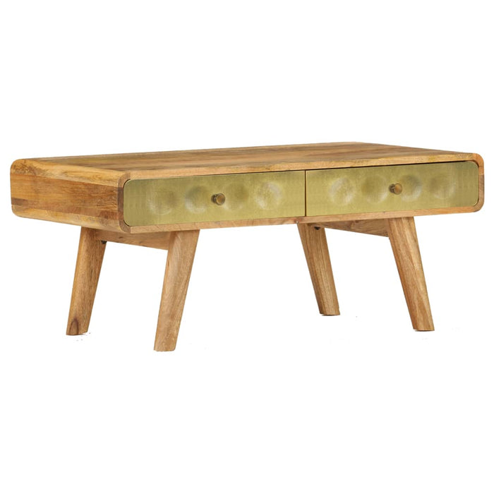 Couchtisch Mangoholz Massiv 90 x 50 x 40 cm