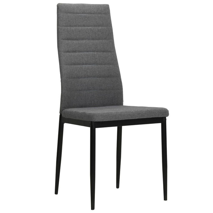 Dining room chairs 2 pcs. Light gray fabric
