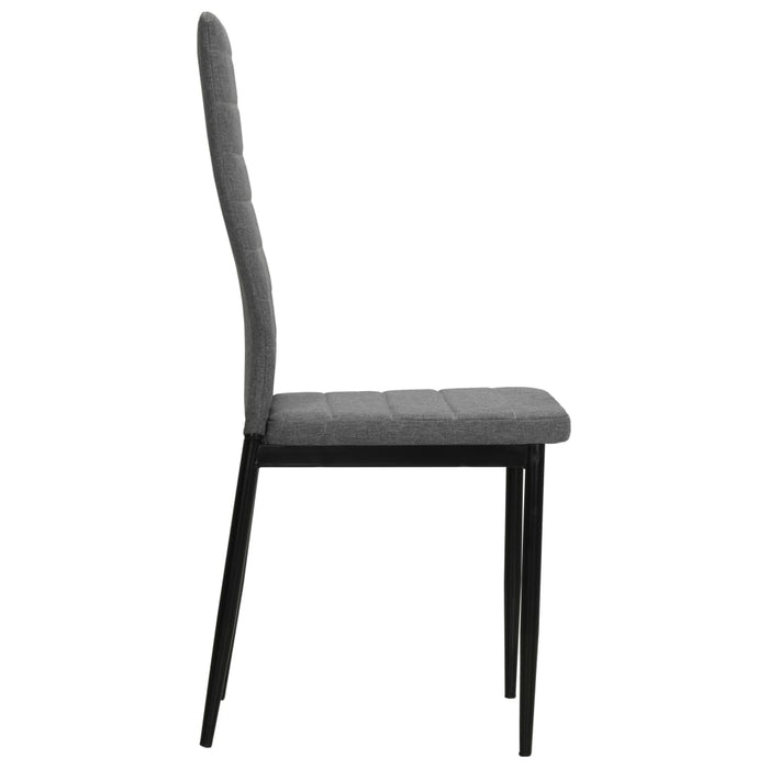 Dining room chairs 2 pcs. Light gray fabric