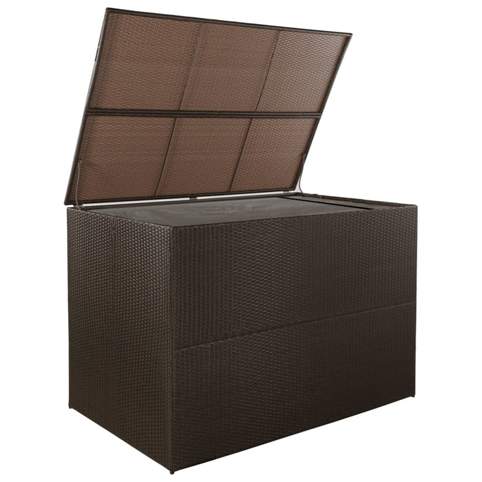 Gartenbox Braun 150x100x100 cm Poly Rattan