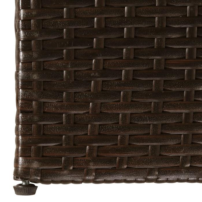 Gartenbox Braun 150x100x100 cm Poly Rattan