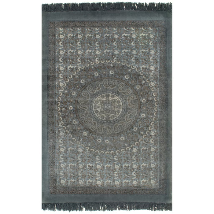 Teppich Ali Kelim Baumwolle 120x180 cm Anthrazit