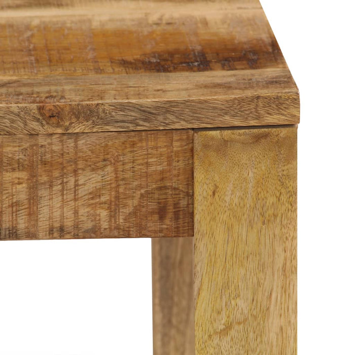 Coffee table solid mango wood 80×80×40 cm