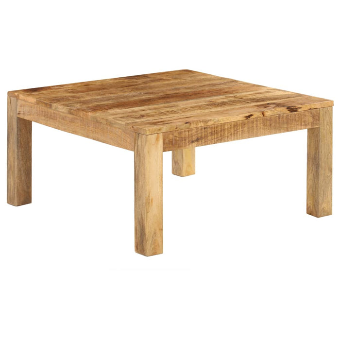 Coffee table solid mango wood 80×80×40 cm