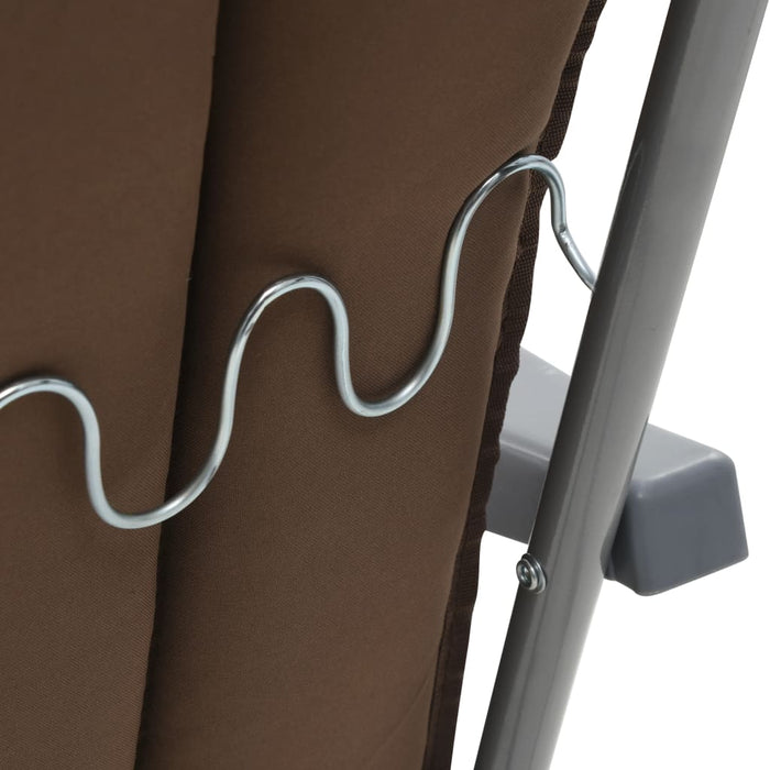 Klappbare Gartenstühle Set Hennie mit Auflagen 2 Stk.