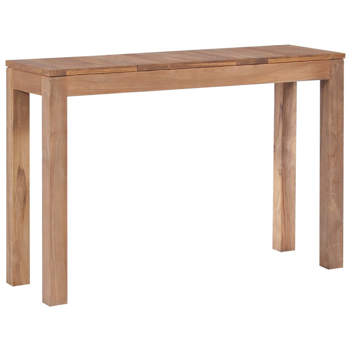 Konsolentisch Teakholz Massiv Natürliches Finish 110x35x76 cm