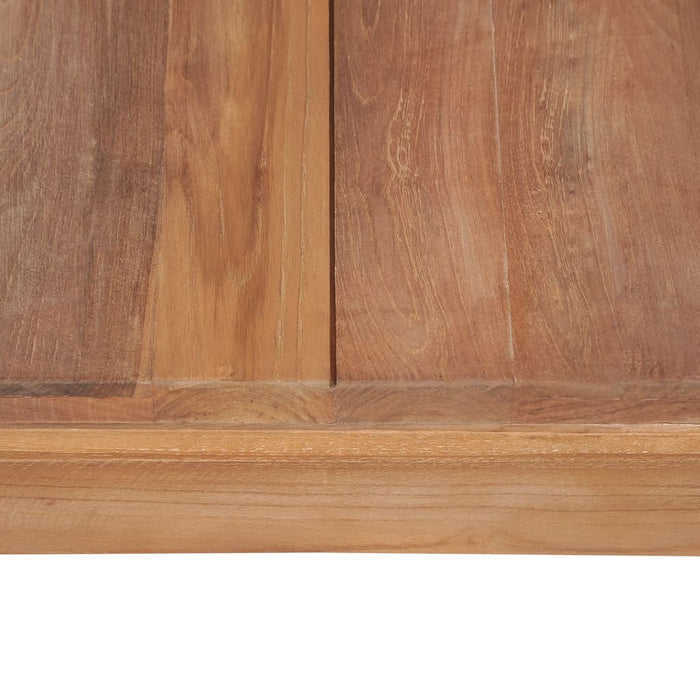 Konsolentisch Teakholz Massiv Natürliches Finish 110x35x76 cm