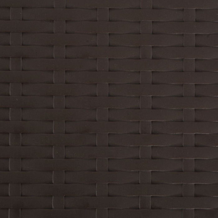 Klappbare Barstühle 2 Stk. HDPE und Stahl Braun Rattanoptik