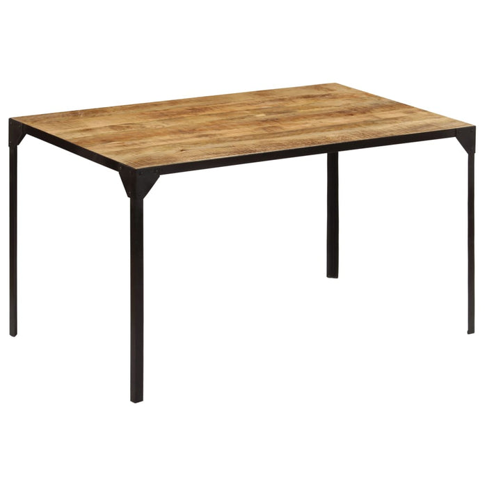Dining table 140 x 80 x 76 cm solid mango wood