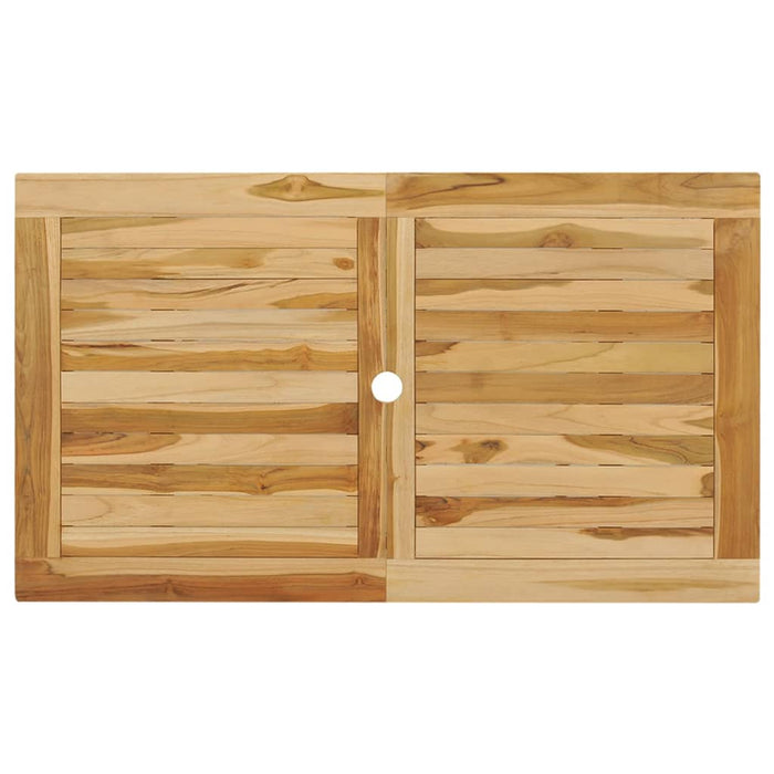 5-tlg. Garten-Essgruppe Teak Massivholz