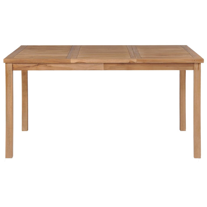 Garden table 150x90x77 cm solid teak wood