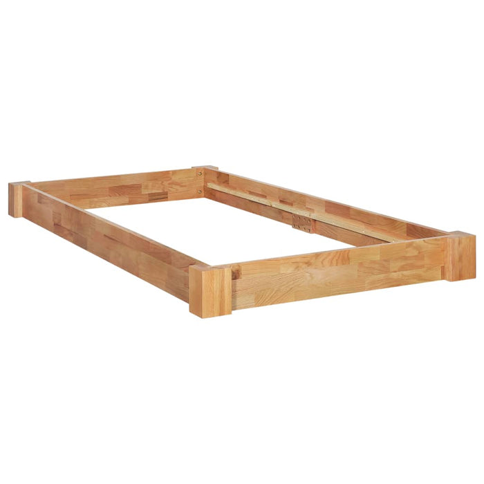 Solid oak wood bed 90x200 cm