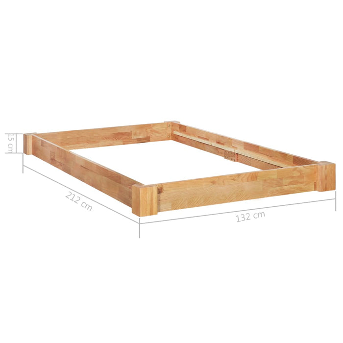 Solid oak wood bed 120x200 cm