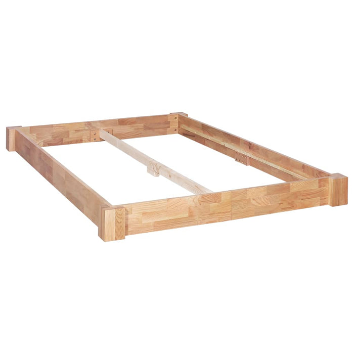 Solid oak wood bed 140x200 cm