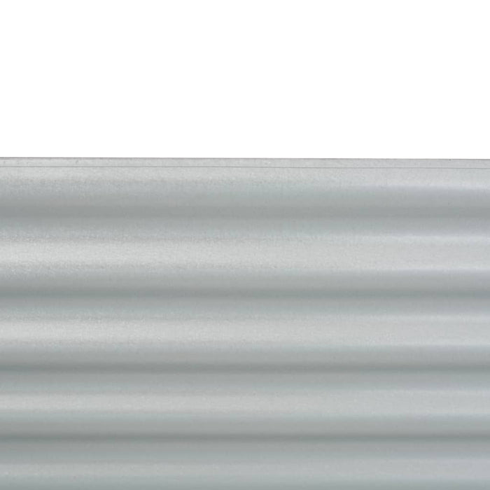 Garten-Hochbeet 160x80x44 cm Verzinkter Stahl Silbern