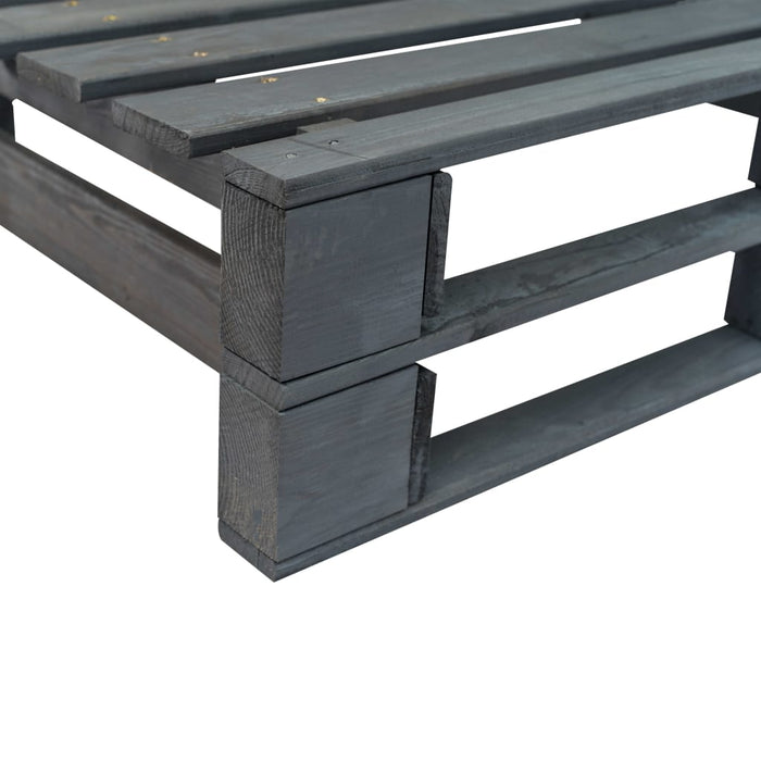 Outdoor-Sofa Paletten mit Kissen in Rot Kiefernholz