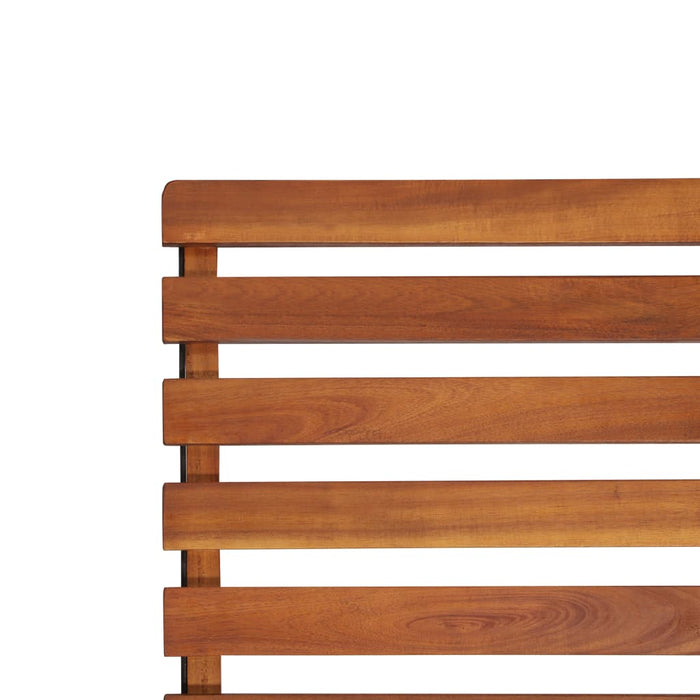 Outdoor deck chair made of solid acacia wood