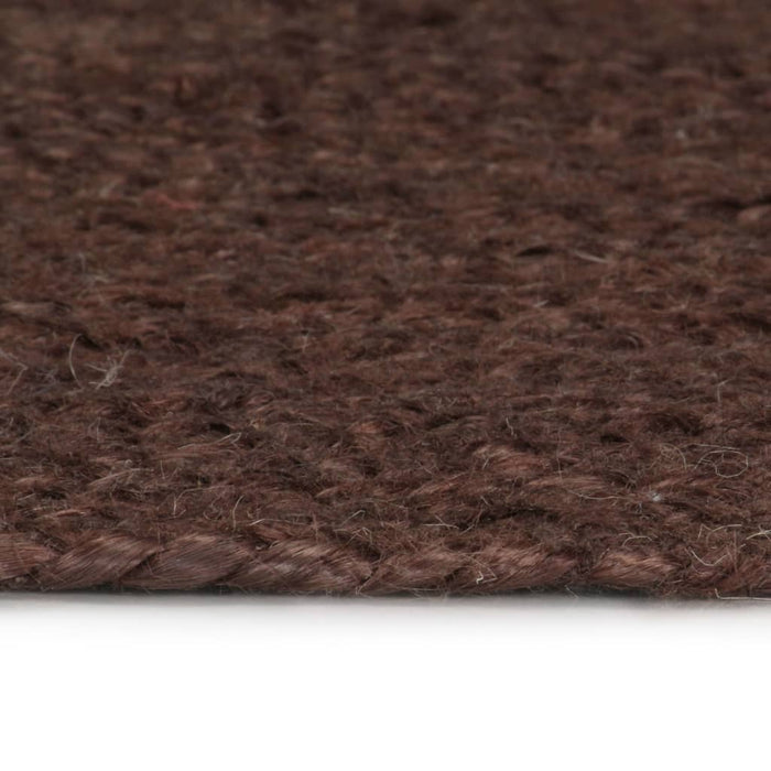 Teppich Handgefertigt Jute Rund 150 cm Braun