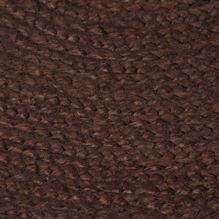 Teppich Handgefertigt Jute Rund 150 cm Braun