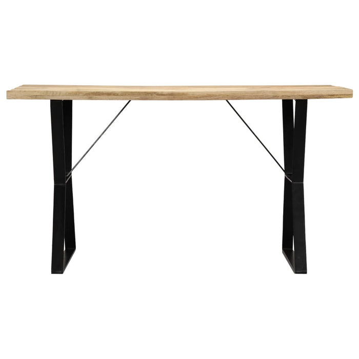 Dining table 140 x 80 x 76 cm solid mango wood