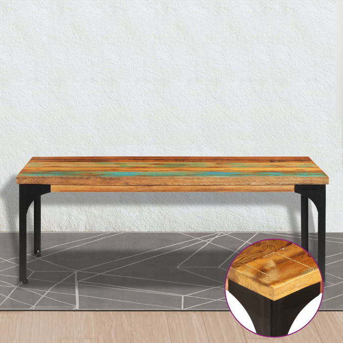 Coffee table 100x60x35 cm reclaimed solid wood