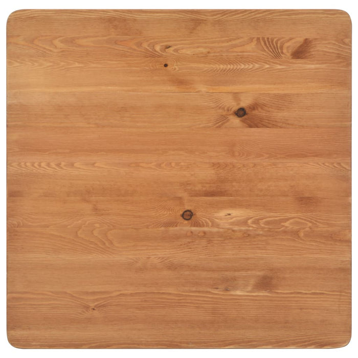 Bartisch Schwarz 60×60×108 cm Kiefer Massivholz und Stahl