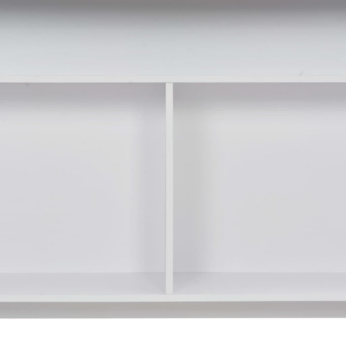 Bartisch mit 2 Tischplatten Weiß 130x40x120 cm